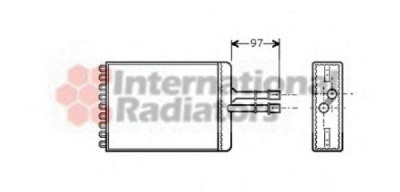 VAN WEZEL 37006216 -  Теплообменник, отопление салона